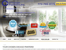 Tablet Screenshot of chicago-painters.com